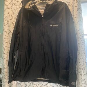 Columbia Black waterproof Rain Jacket XXL